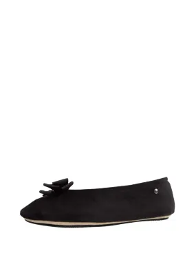 Chaussons ballerines Isotoner ref 54577 Noir