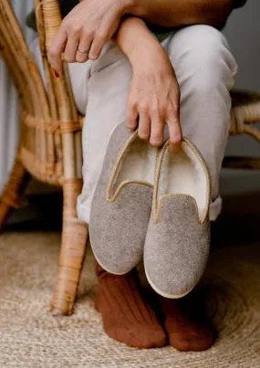 Chaussons Martine Beige/dore - Montlimart - Marques de France